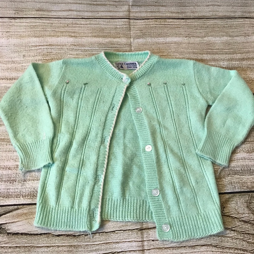 Vintage Easter sweater little girls